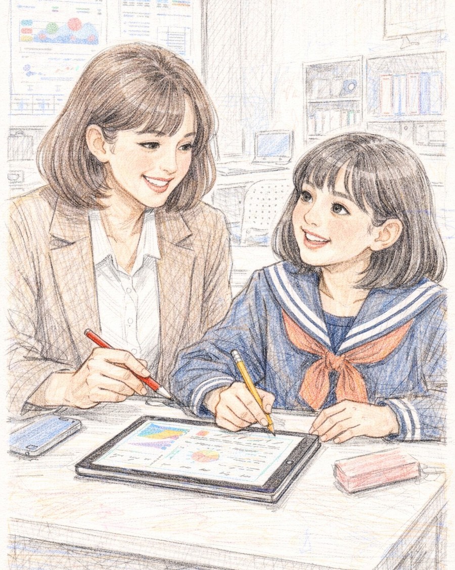 先生と生徒の個別指導