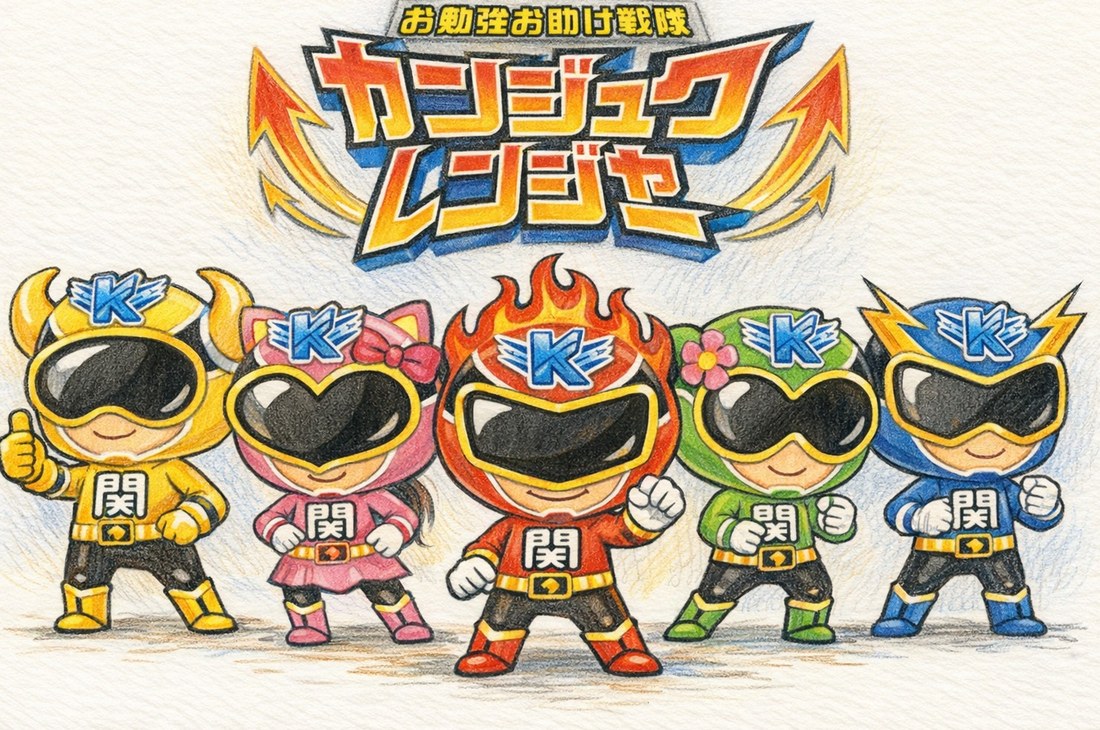 お勉強お助け戦隊 カンジュクレンジャー